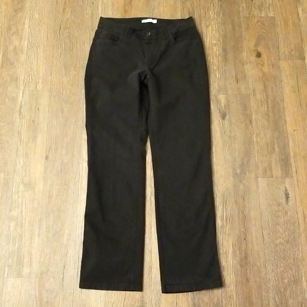 Lee Classic Fit Straight Womens Ladies Black Jeans Size 8 Medium